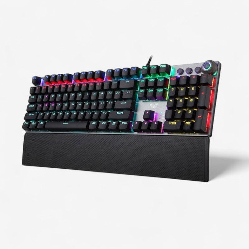 Clavier mécanique filaire RGB avec repose-poignets amovible | Rêve