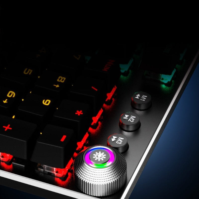 Clavier mécanique filaire RGB avec repose-poignets amovible | Rêve