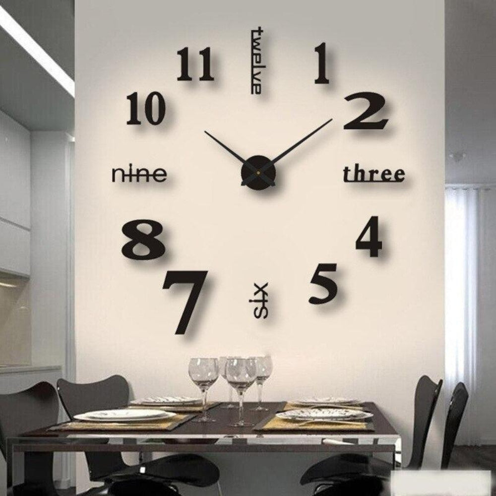 Horloge murale à assembler soi-même avec disposition personnalisable | Rêve