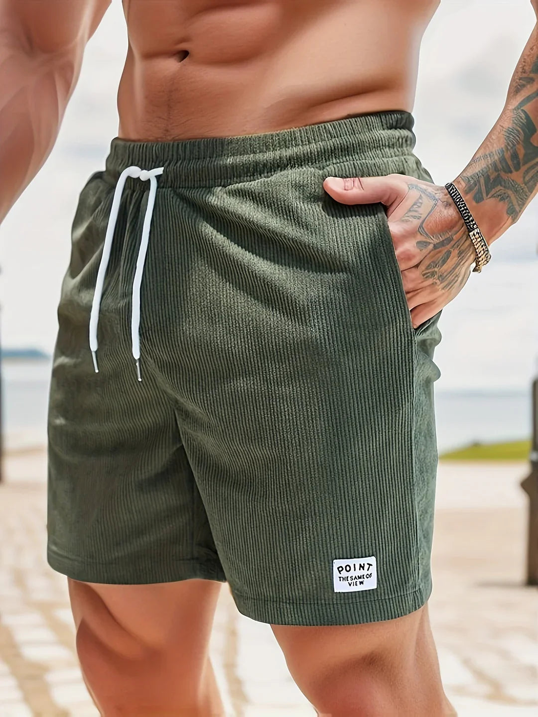Shorts confort Alessio avec design rayé pour homme | Rêve