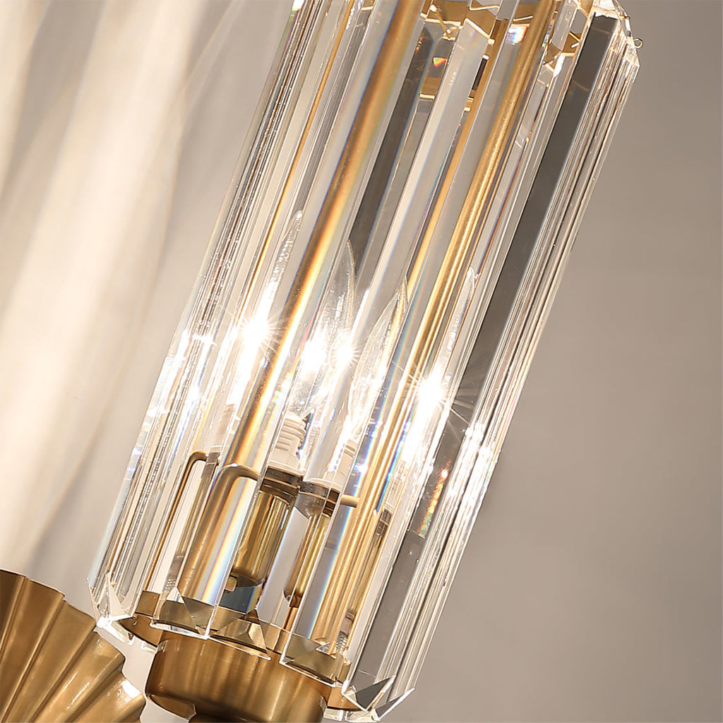 Applique murale avec abat-jour cylindrique en verre | Rêve