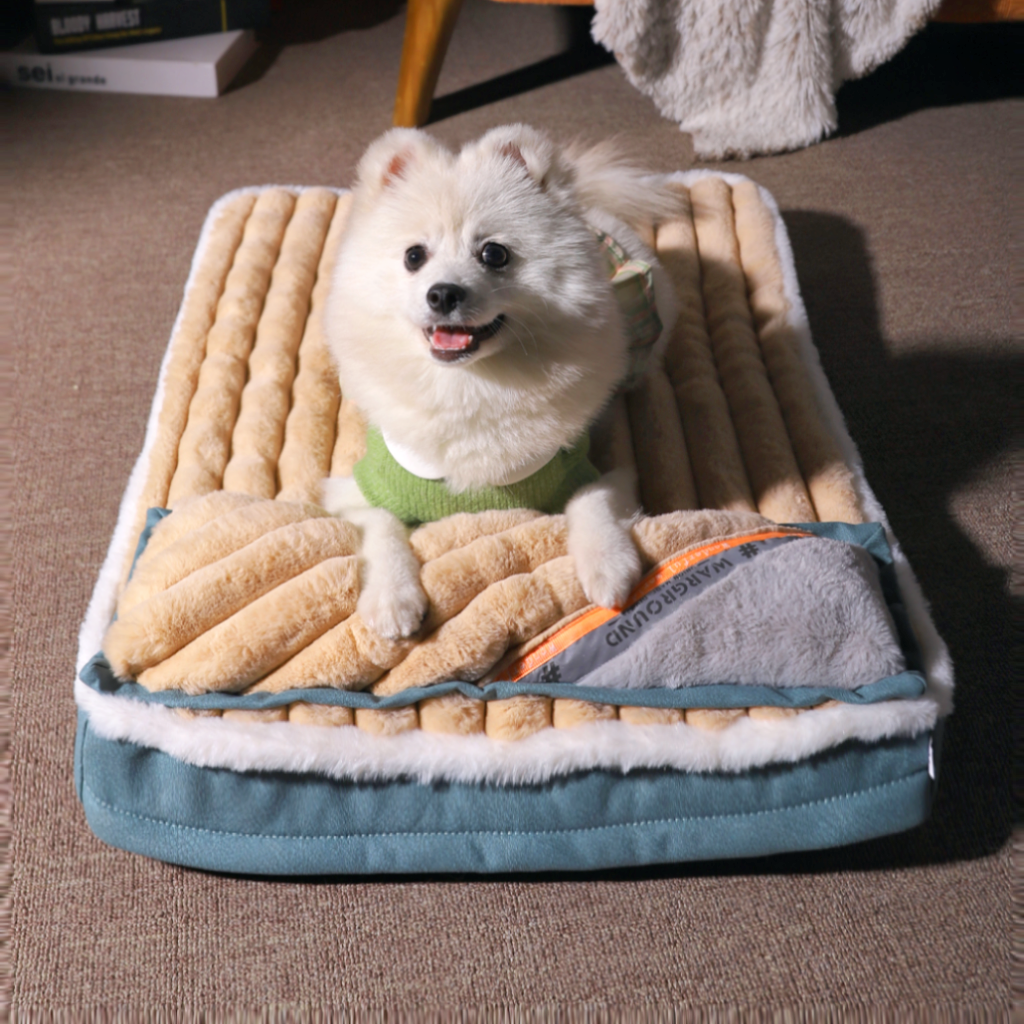 Lit pour animal avec bord surélevé et rembourrage | Rêve