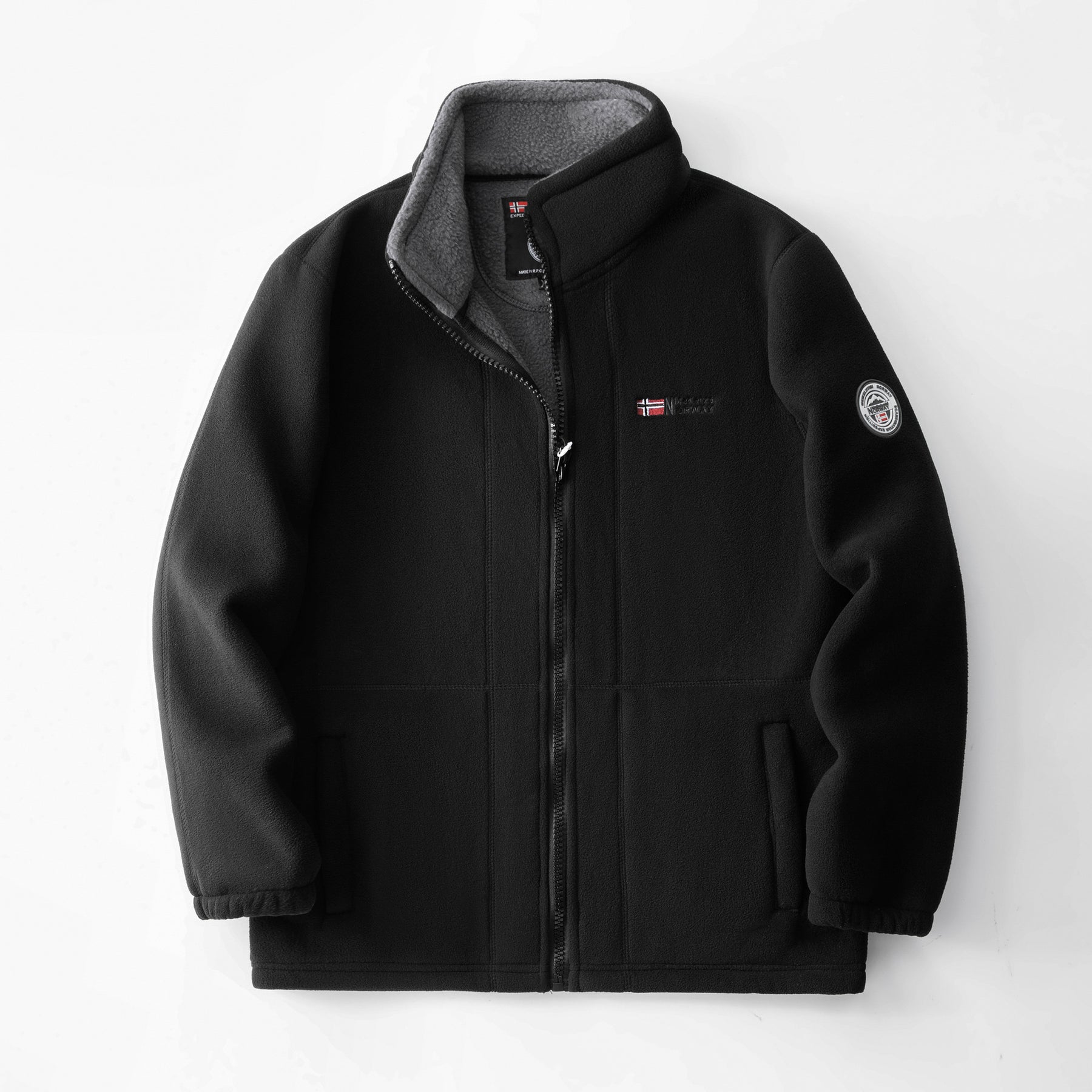 Veste homme doublée en polaire avec fermeture zippée et poches | Rêve