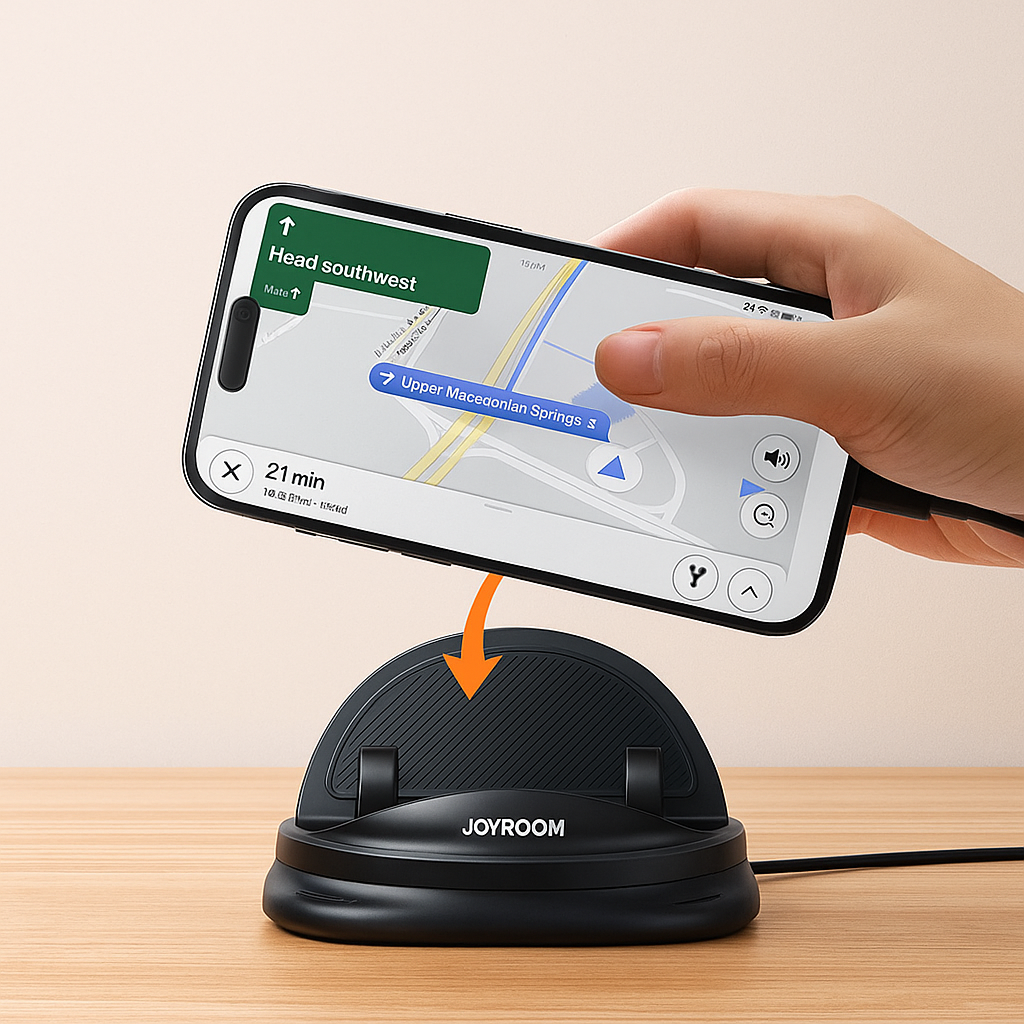 Support de téléphone pour voiture avec rotation 360° | Rêve
